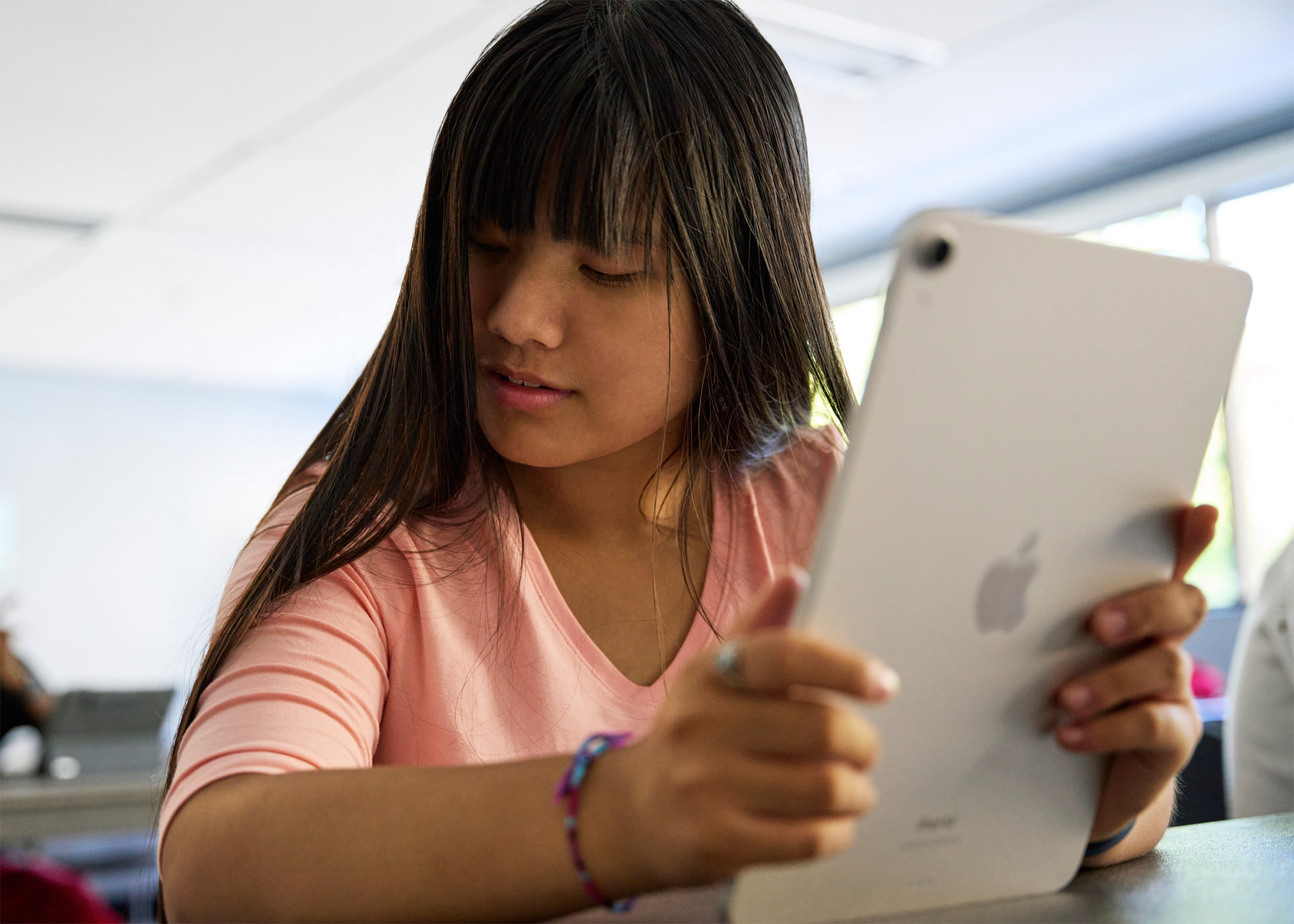 Student using LifeLaunch on a tablet